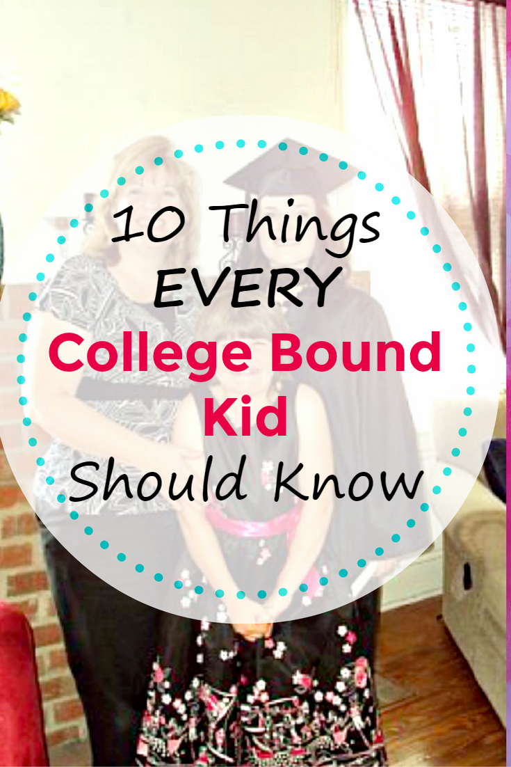 Do you have a high school senior going to college in the fall? Be sure to share these Important Things College Bound Kids Should Know