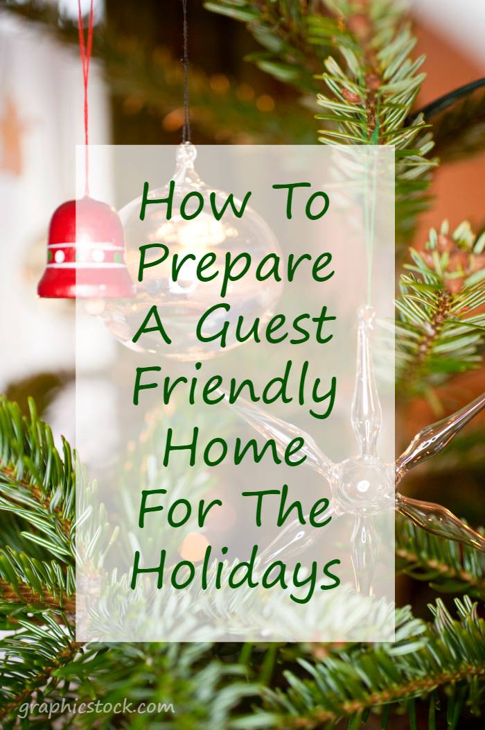 I love to have guests over during the holidays. Our friends and family are what make the holidays special. I want them to feel welcome when they visit. That is why I strive to prepare a guest friendly home for the holidays!