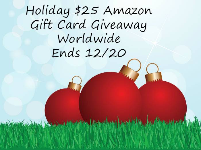 Holiday $25 Amazon Gift Card Giveaway