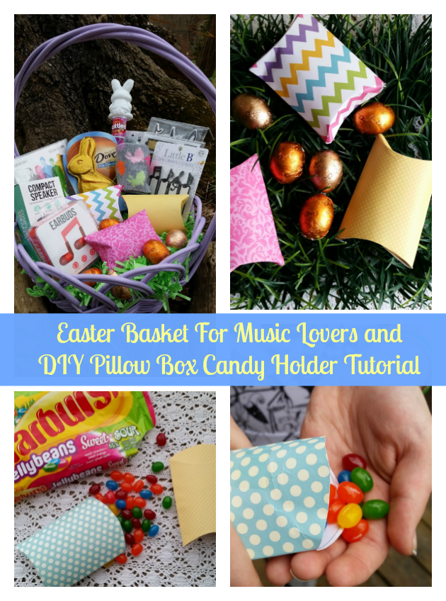 If you have a music lover in your circle, they would love this Easter Basket For Music Lovers. Fill these DIY Pillow Box Candy Holders you can make in just minutes and fill with your favorite #EasterSweets #Target #ad