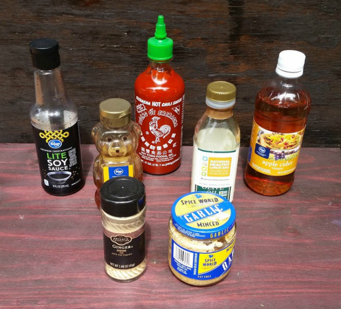 Honey Sriracha Grilled Chicken Drumsticks ingredients