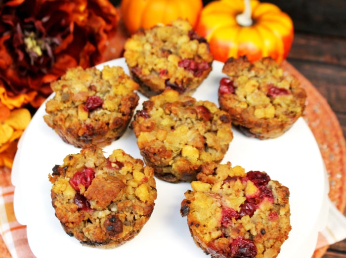 Cranberry And Sausage Herb Stuffing Muffins 2