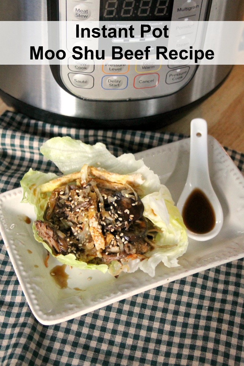 Instant Pot Moo Shu Beef Recipe pin