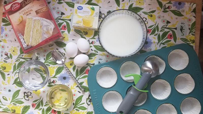 Lemon Pudding Poke Cake Cupcakes Recipe Ingredients