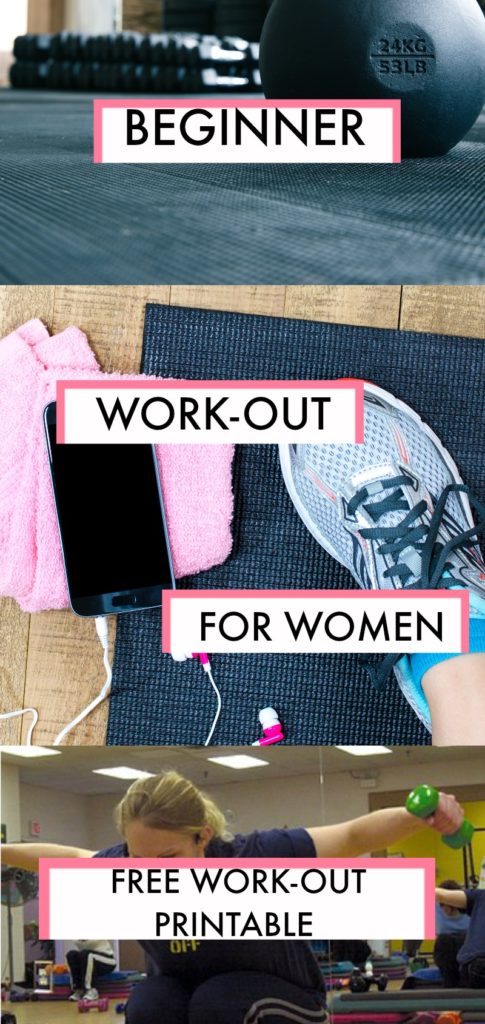 Ladies! Whether you have 10 pounds or more than 100 to lose, this beginner gym workout for women plus a free printable is the perfect place to start your journey!